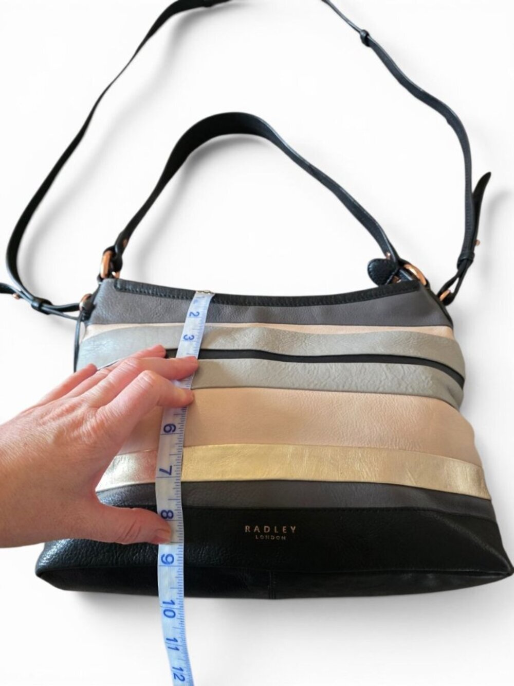 Radley London Eaton Hall Medium Zip Top Leather Crossbody Shoulder Bag - Picture 12 of 16